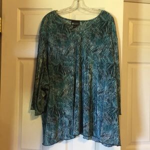Blousy, like a feathery design, plus size blouse